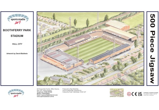 Boothferry Park Stadium Fine Art Jigsaw Puzzle - Hull City FC Boothferry Park Stadium Fine Art Jigsaw Puzzle - Hull City FC
